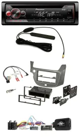 Pioneer CD USB Lenkrad DAB MP3 Autoradio für Honda Jazz ab 2014 silber