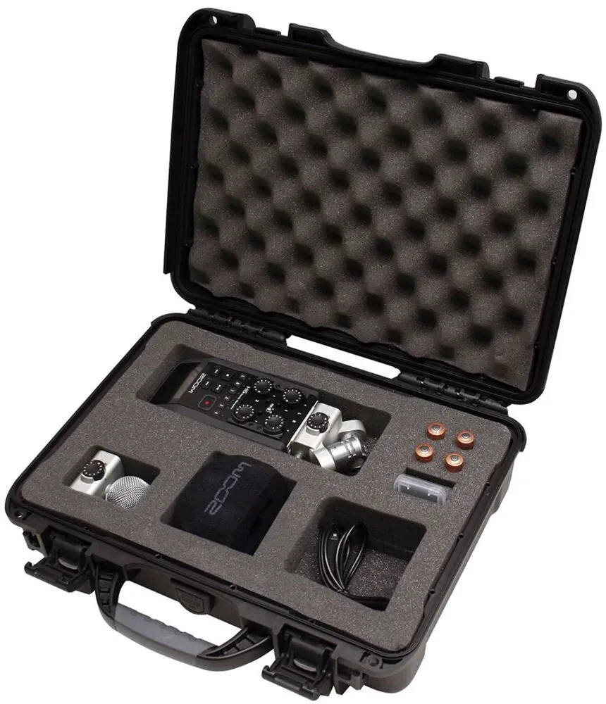 Gator Cases GU-ZOOMH6-WP | H6 handheld Recorder Waterproof Injection Molded Case