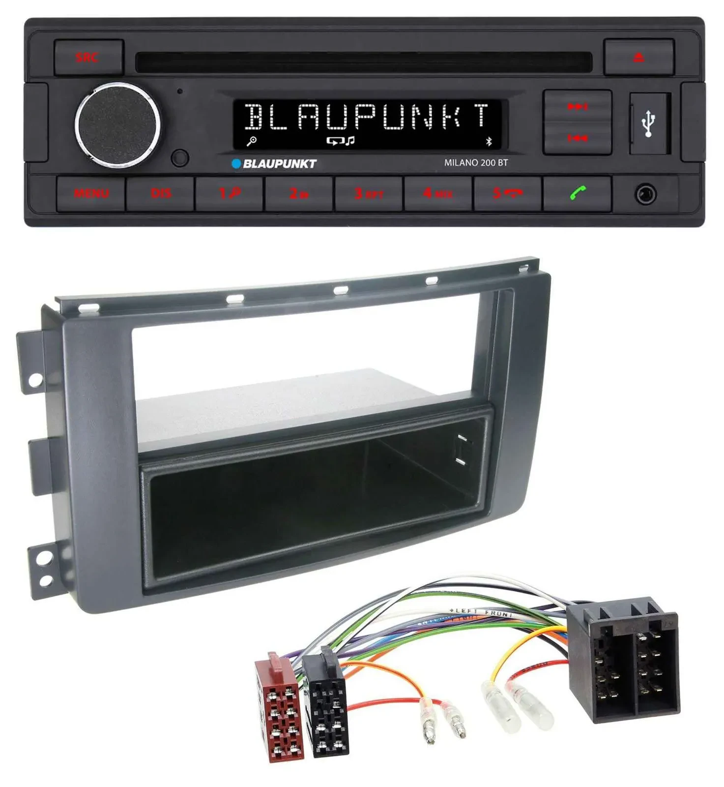 Blaupunkt MP3 USB CD Bluetooth AUX Autoradio für Smart ForFour 454 ForTwo 451 IS