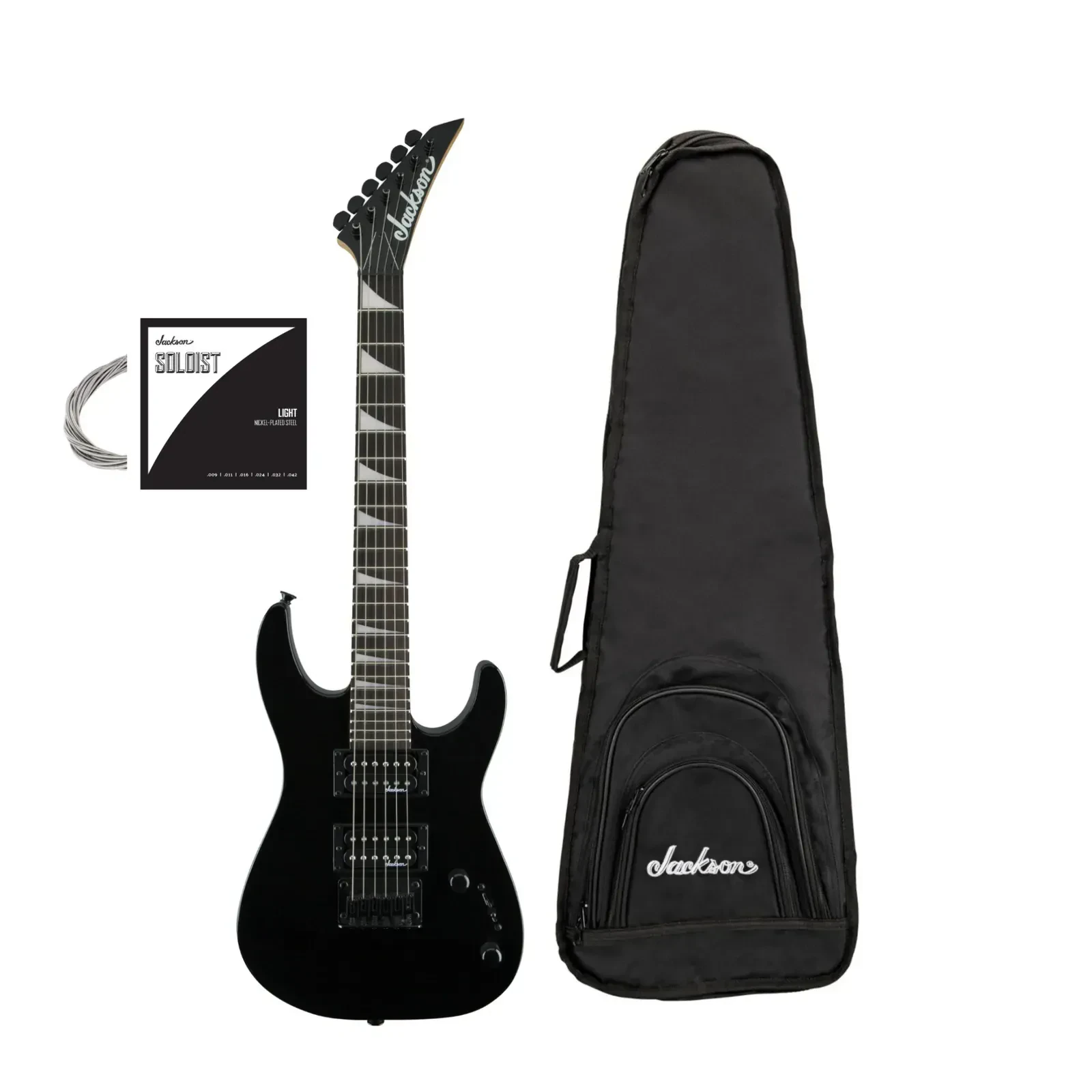 Jackson JS Series Dinky Minion JS1X Electric Guitar (Black) with Bag and Strings