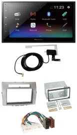 Pioneer DAB MP3 Bluetooth 2DIN USB Autoradio für Toyota Corolla Verso 04-09 silb