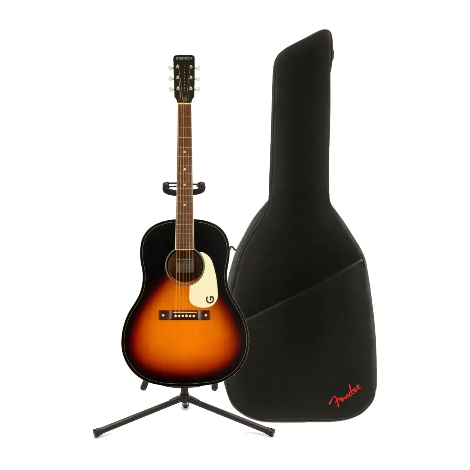 Акустическая гитара Gretsch Jim Dandy Dreadnought санберст (Rex Burst) с чехлом (набор)