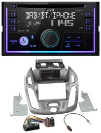 JVC MP3 USB 2DIN DAB Bluetooth CD Autoradio für Ford Transit 2013-2018 ohne Disp
