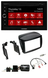 Blaupunkt 2DIN Lenkrad Bluetooth USB TMC DAB Navigation für Fiat Doblo ab 2010 O