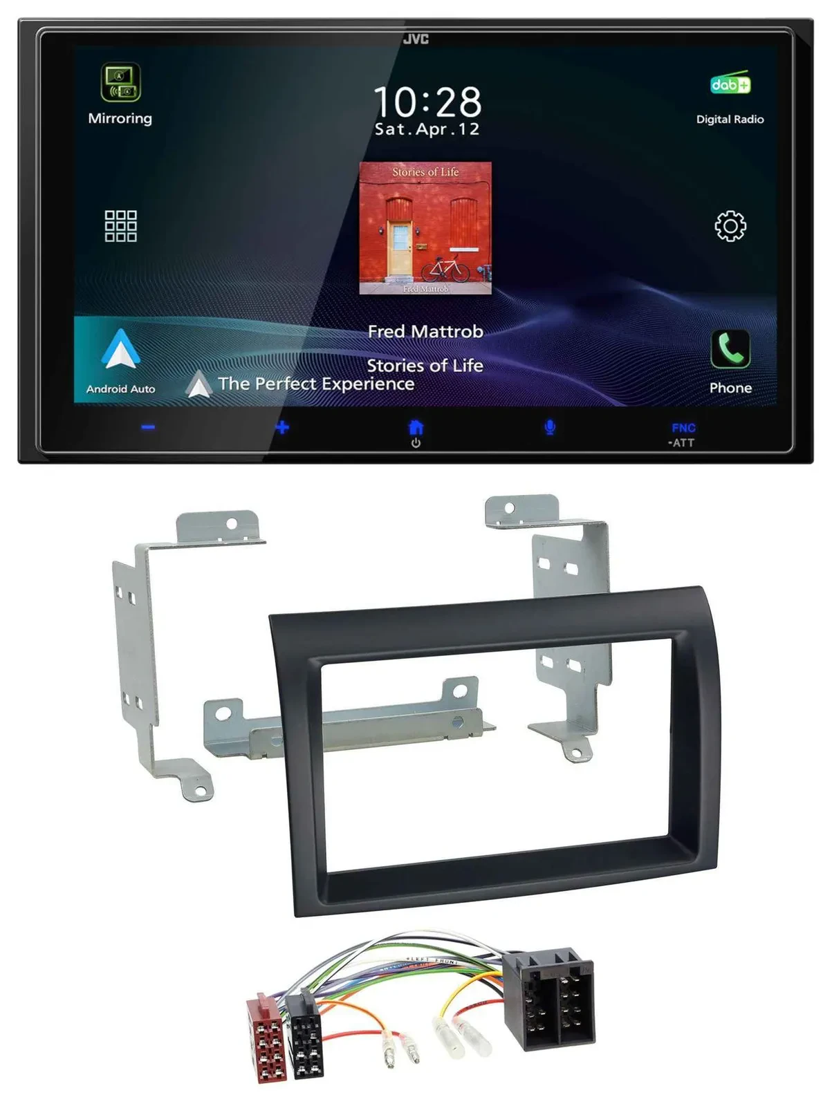 JVC USB Bluetooth 2DIN DAB MP3 Autoradio für Citroen Jumper Peugeot Boxer Fiat D