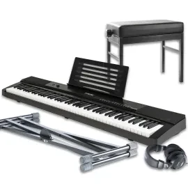 DP-88 Stagepiano Set 88 Tasten 140 Sounds USB MIDI Effektprozessor Ständer Bank