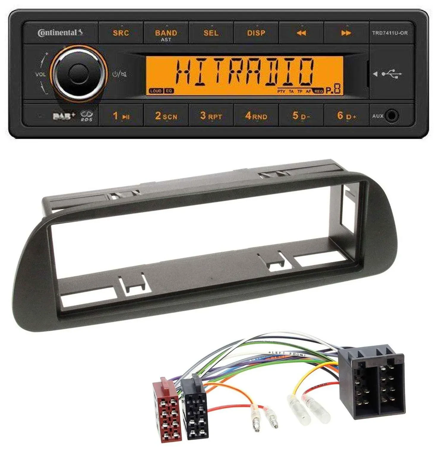 Continental 1DIN DAB MP3 AUX USB Autoradio für Mercedes Sprinter W314 ab 2001