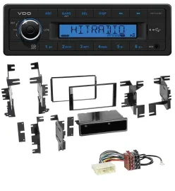 VDO AUX 1DIN MP3 USB Autoradio für Nissan Cube ab 09 Frontier ab 13 Juke ab 11