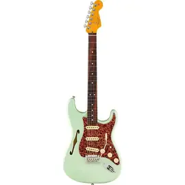 Электрогитара полуакустическая Fender American Professional II Thinline LE Trans Surf Green