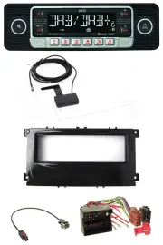 Dietz DAB Bluetooth USB MP3 Autoradio für Ford Mondeo S-Max 07-14 glänzend schwa
