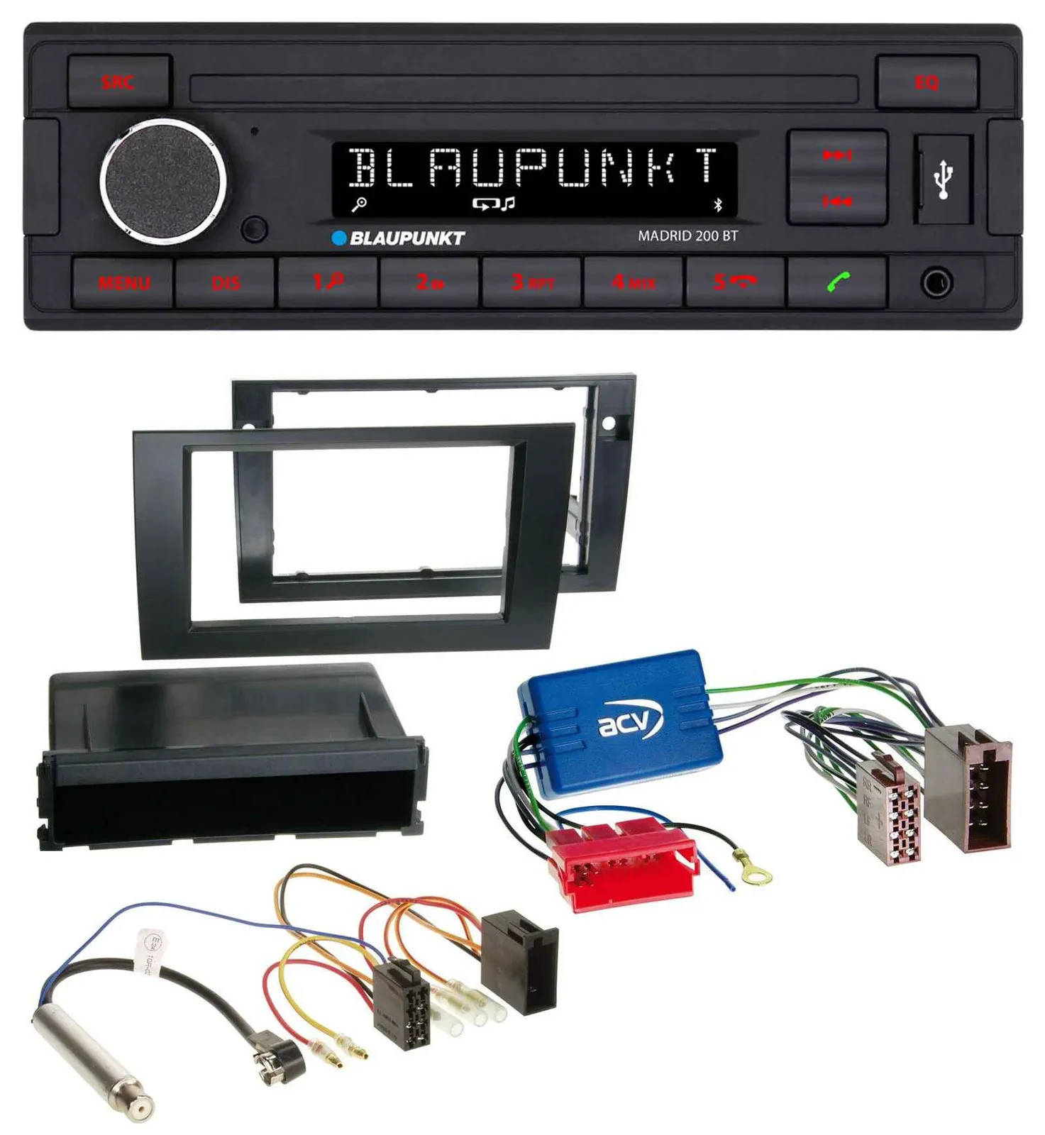 Blaupunkt USB AUX Bluetooth MP3 Autoradio für Audi A4 B6 B7 01-08 Symphony Aktiv
