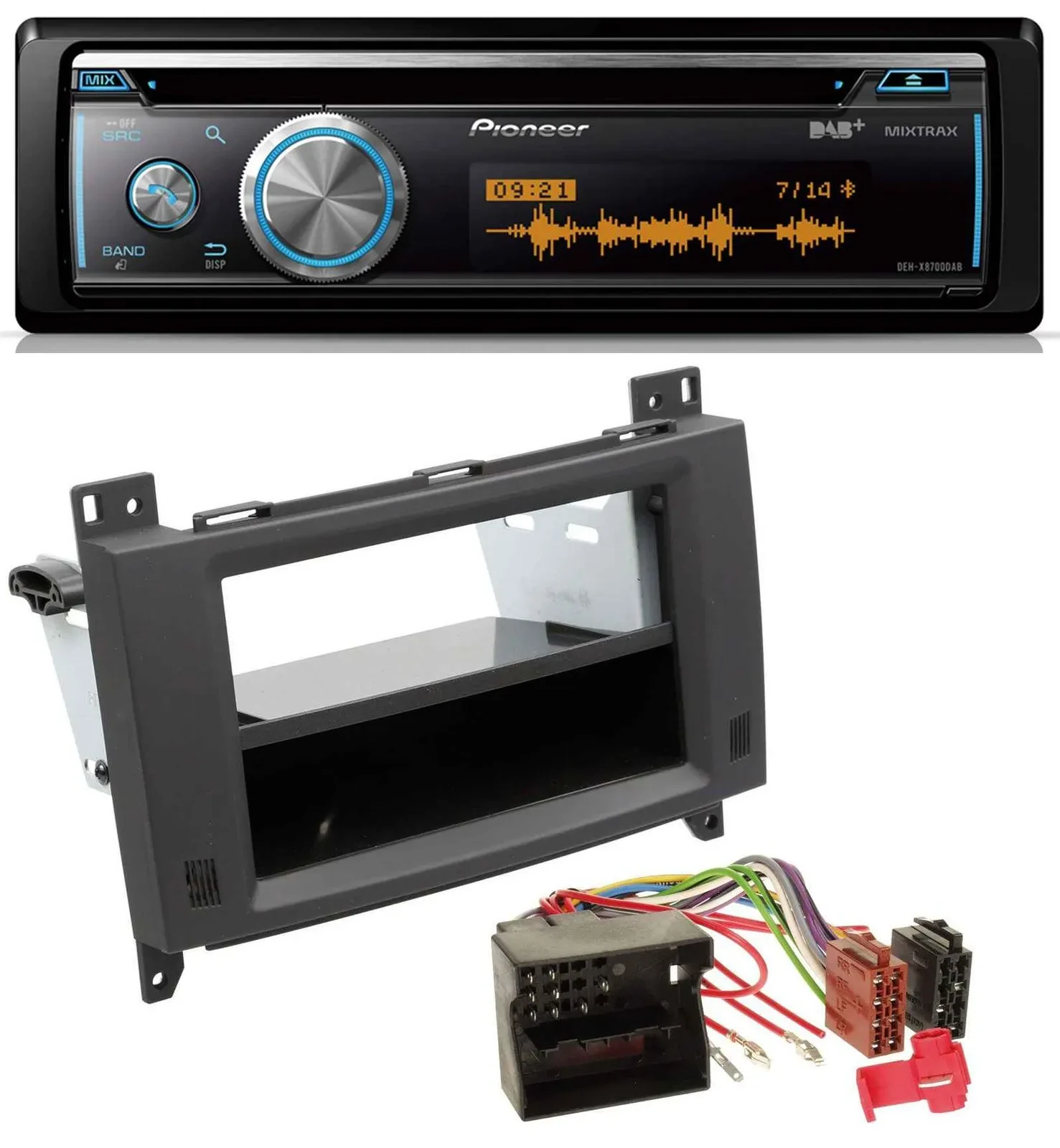Автомагнитола Pioneer MP3 DAB USB CD Bluetooth для Mercedes A-/B-Class и Vito