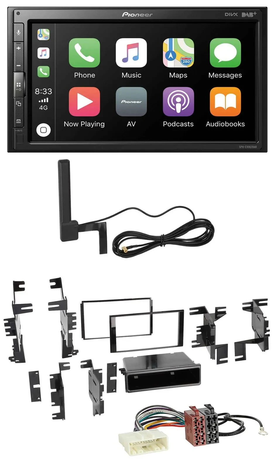 Pioneer USB 2DIN Bluetooth DAB MP3 Autoradio für Nissan Quest Rogue Titan ab 11