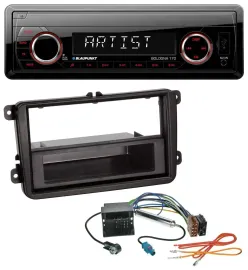 Blaupunkt SD USB 1DIN MP3 AUX Autoradio für VW Caddy Golf V VI Jetta ab 03