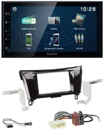 Автомагнитола для Nissan Qashqai/X-Trail Kenwood 2DIN Bluetooth USB DAB