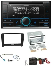 Kenwood CD 2DIN DAB USB MP3 Bluetooth Autoradio für Audi TT 06-14 Aktivsystem Qu