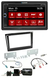Blaupunkt Bluetooth DAB 2DIN USB DVD Lenkrad Autoradio für Fiat Doblo VDO ab 201