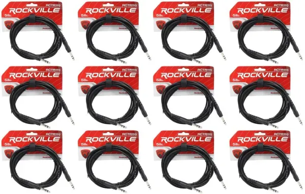 Коммутационный кабель Rockville RCTR110B Black 3 м (12 штук)