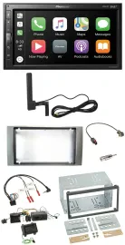 Pioneer USB 2DIN Bluetooth DAB Lenkrad Autoradio für Ford Kuga 2008-2012 silber