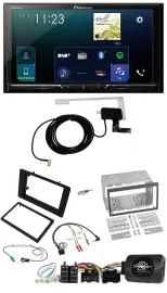 Pioneer 2DIN DAB USB Lenkrad Bluetooth Autoradio für Saab 9-5 2008-2010
