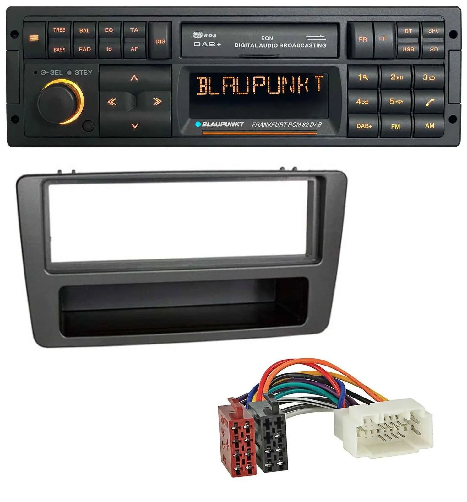 Blaupunkt USB DAB SD MP3 Bluetooth Autoradio für Honda Civic 01-03 man. Klima an