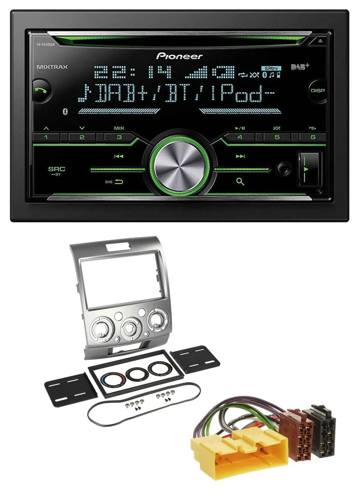 Pioneer Bluetooth MP3 DAB 2DIN USB CD Autoradio für Ford Ranger 2AB 2007 2011