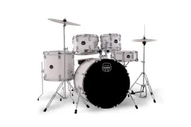 Ударная установка Mapex Comet CM5294FTCFH, 5 барабанов (22"x16", 10"x7", 12"x8", 16"x14", 14"x5"), тарелки 14" Hi-Hat + 16" Crash, стойки H250/C250/S250, педаль P250, стул T400, цвет White Thin Grain