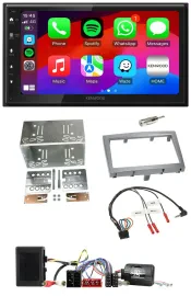 Kenwood Lenkrad USB DAB 2DIN Bluetooth Autoradio für Porsche 911 Boxster Cayman