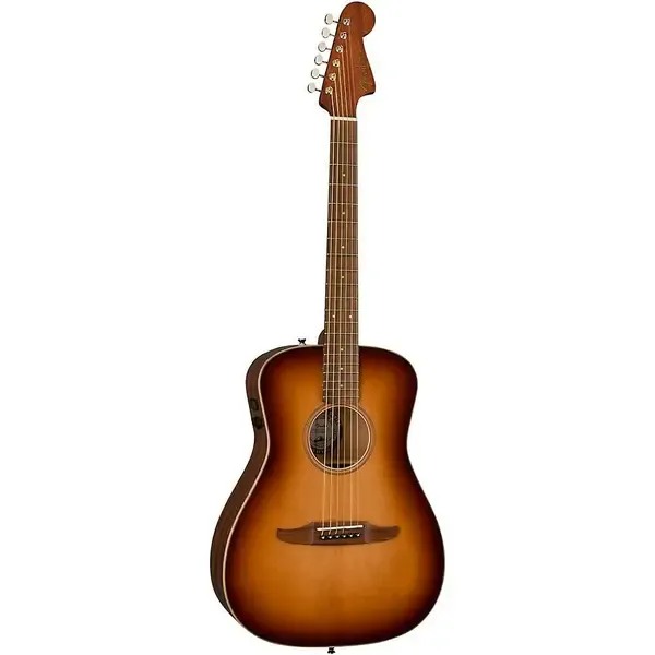 Электроакустическая гитара Fender California Malibu Classic Pau Ferro FB Aged Cognac Burst
