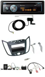 Pioneer Bluetooth DAB Lenkrad USB CD Autoradio für Ford C-Max Kuga dunkelgrau