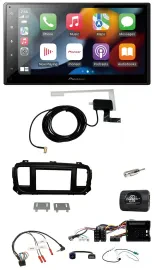 Pioneer Lenkrad USB Bluetooth DAB 2DIN Autoradio für Citroen Jumpy Erstausst. DI