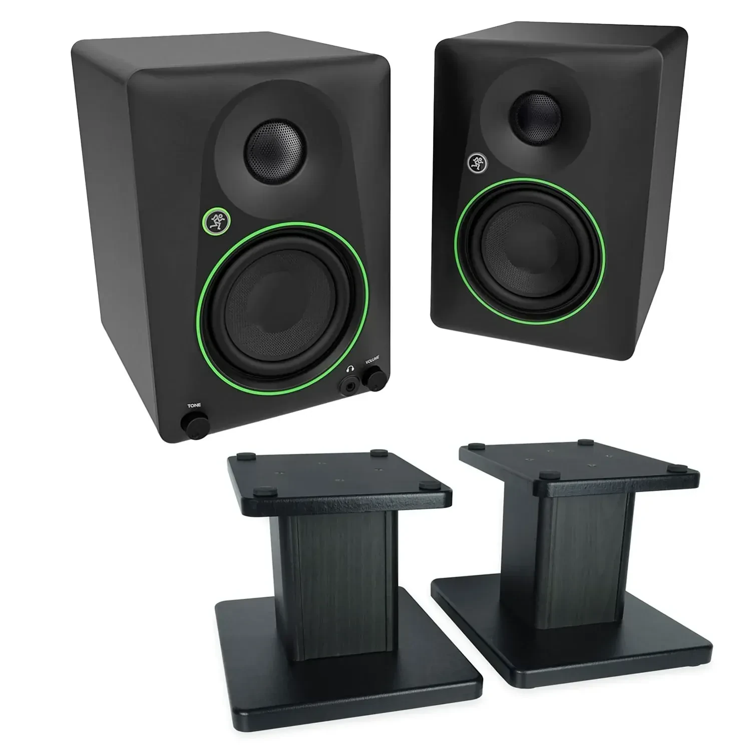 Активный студийный монитор Mackie CR4.5BT Black со стойкой (пара)