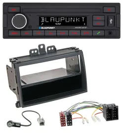 Blaupunkt USB AUX Bluetooth MP3 Autoradio für Hyundai i20 08-11 Rubber-Touch Abl