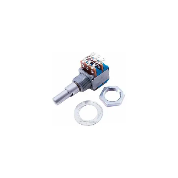 Потенциометр для гитары Fender 100K B Linear Taper Stacked Dual Concentric Mini Potentiometer