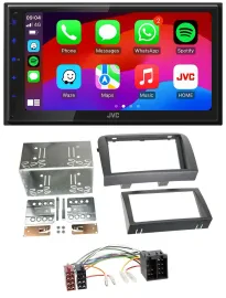 JVC Bluetooth USB MP3 2DIN DAB Autoradio für Fiat Croma (ab 2005)