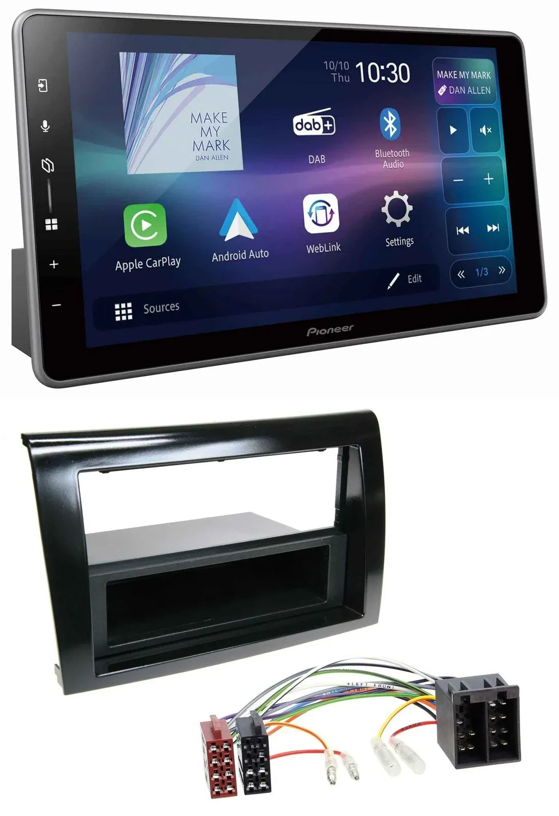 Pioneer Bluetooth USB DAB MP3 Autoradio für Fiat Bravo (ab 2007)