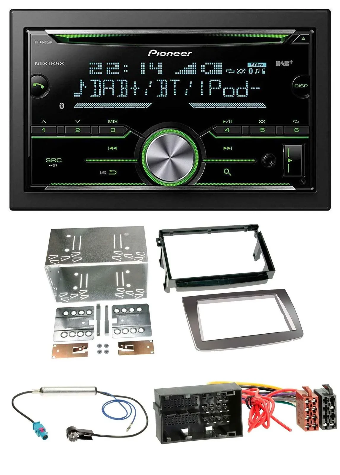 Pioneer Bluetooth MP3 DAB 2DIN USB CD Autoradio für Alfa Romeo Mito ab 14 955 si
