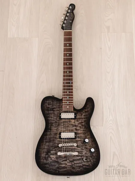 Электрогитара Riggio Custom Guitars Tango T-Style HH Black Tiger Eye w/case USA 2014