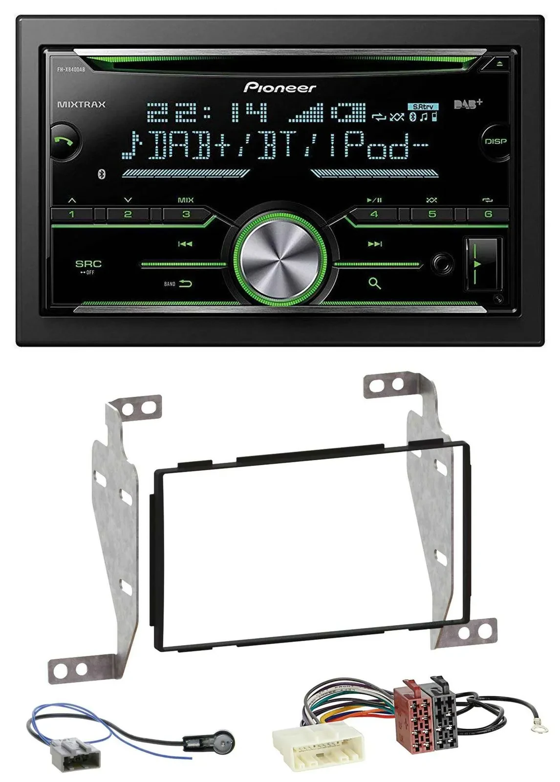 Автомагнитола для Nissan Juke (2010–2014) Pioneer Bluetooth, MP3, DAB, 2 DIN, USB, CD