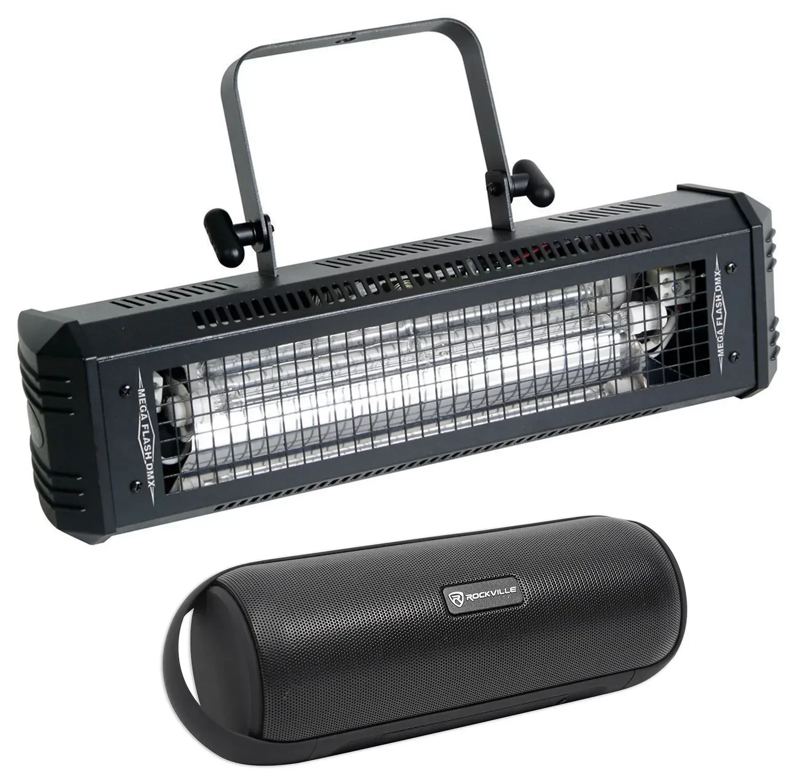Стробоскоп American DJ Mega Flash DMX 800W, DMX, звукочувствительный датчик (набор)