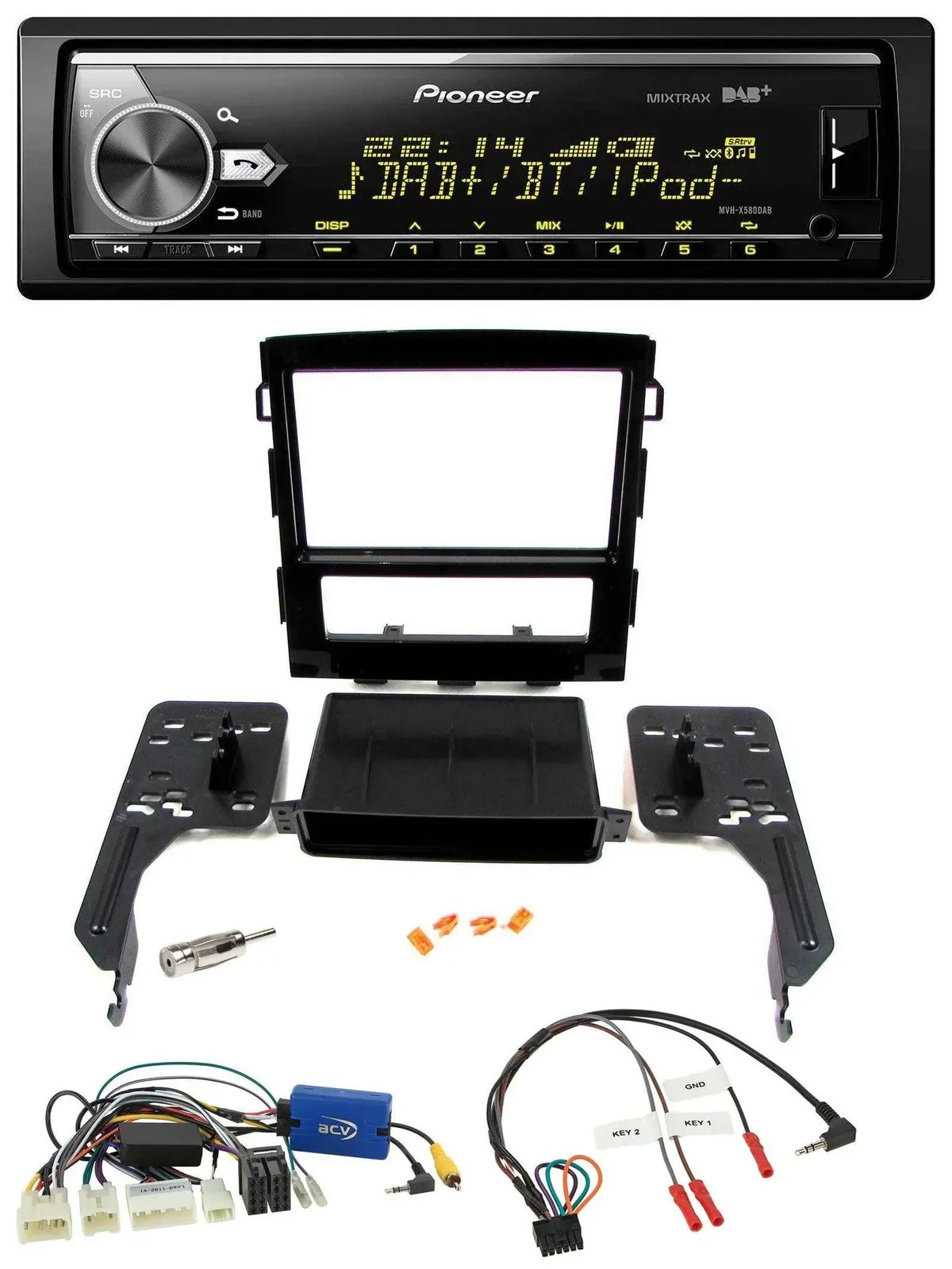 Pioneer Bluetooth USB DAB Lenkrad Autoradio für Subaru Impreza ab 2018