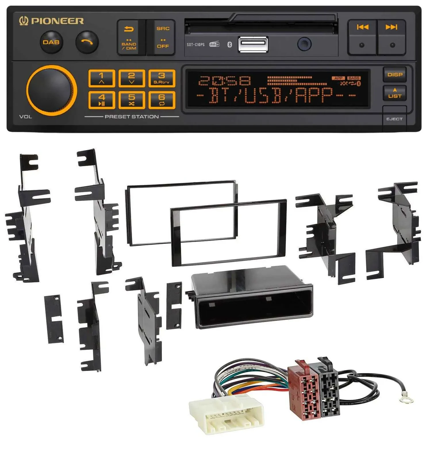 Автомагнитола Pioneer DAB MP3 USB Bluetooth для Nissan Quest, Rogue (с 2011) и Titan (с 2013)