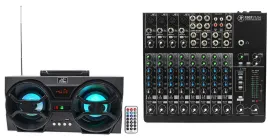 Mackie 1202VLZ4 12-ch Analog Low-Noise Mixer w/ 4 ONYX Preamps + Free Speaker !