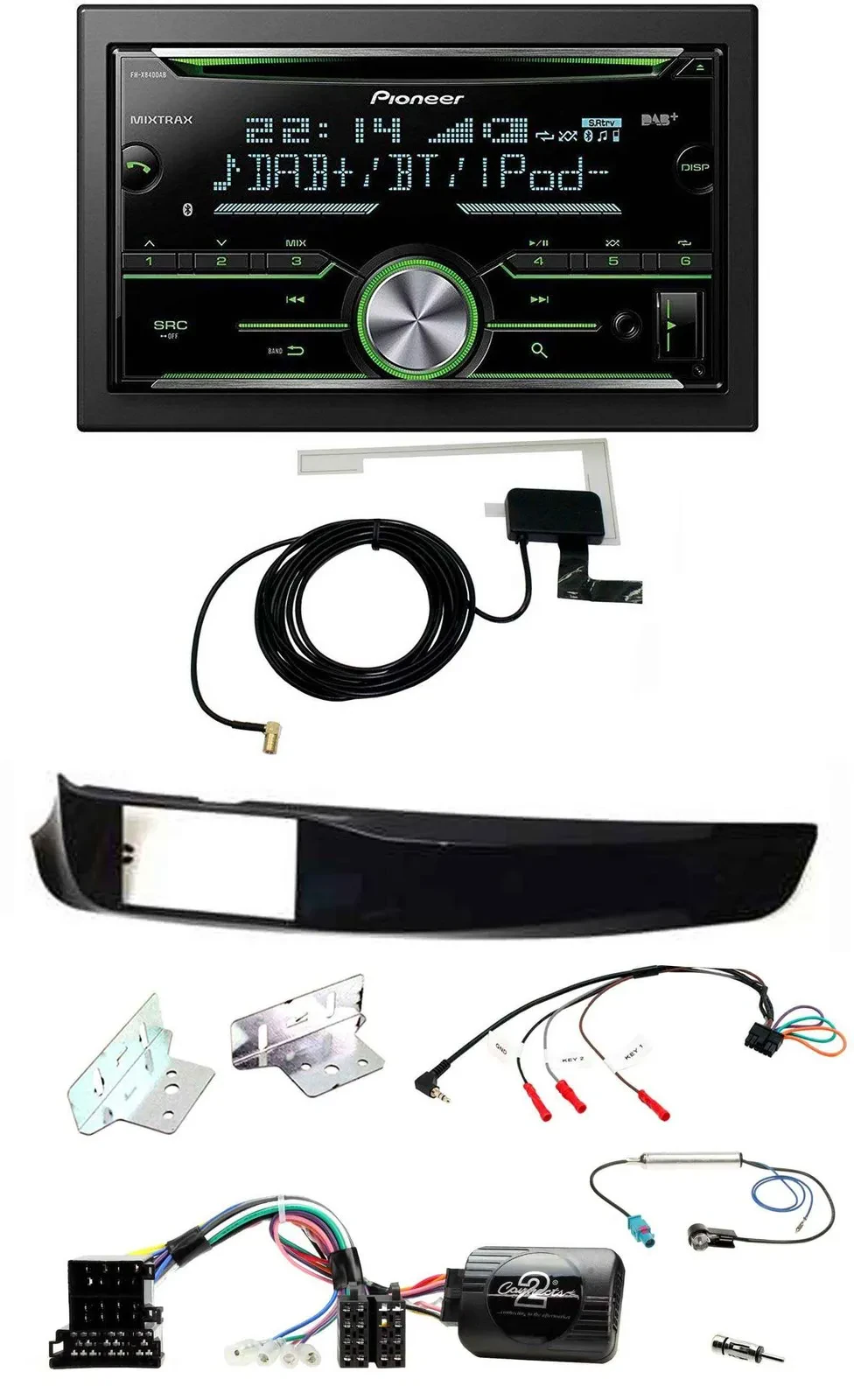 Pioneer CD USB Lenkrad Bluetooth 2DIN DAB Autoradio für Alfa Giulietta 940 10-14