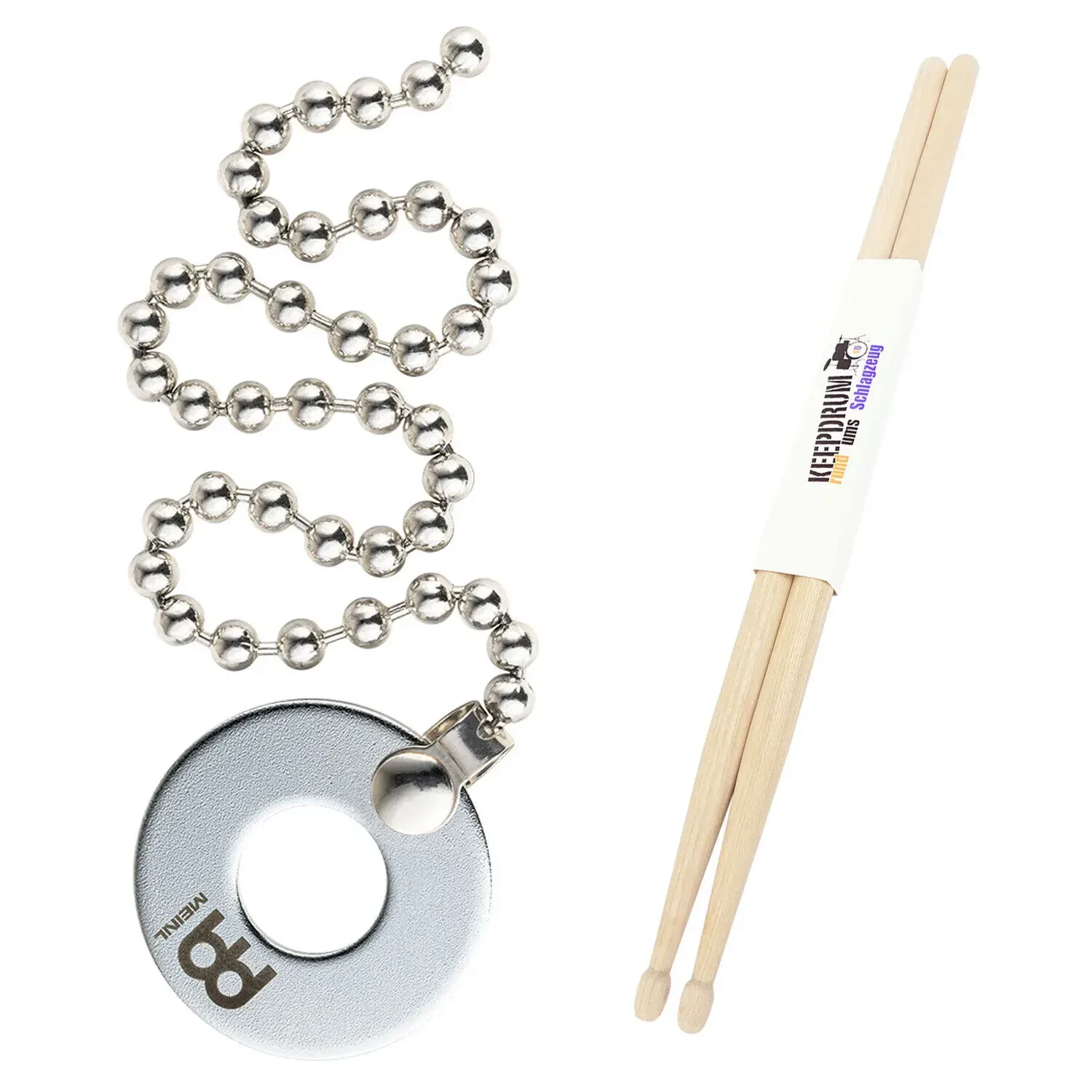 Аксессуар для тарелок Meinl Cymbal Bacon sizzle-эффект с барабанными палочками