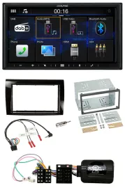 Alpine Bluetooth 2DIN Lenkrad DAB USB Autoradio für Fiat Bravo 2007-2014
