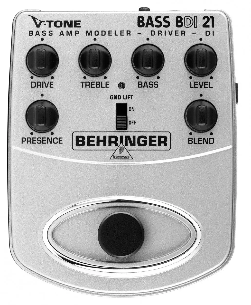 Педаль эффектов для бас-гитары Behringer BDI21 Bass AMP Modeler, Drive, Di