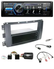 JVC Bluetooth Lenkrad USB DAB Autoradio für Smart ForFour 2004-2006 schwarz