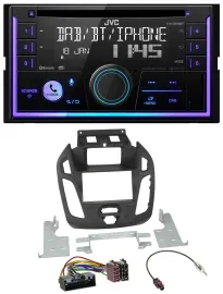 JVC MP3 USB 2DIN DAB Bluetooth CD Autoradio für Ford Transit 2012-2018 Display C