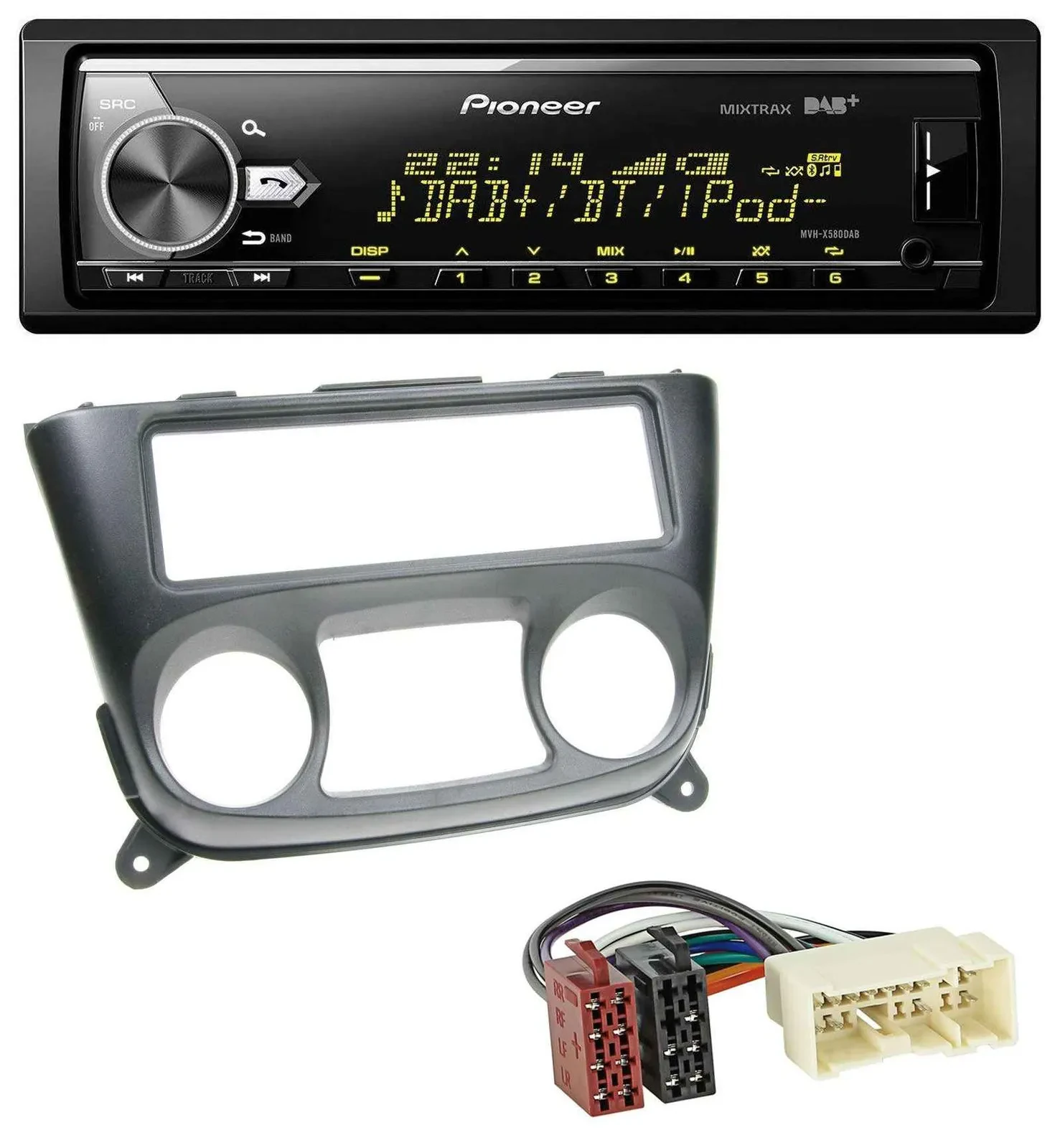 Pioneer Bluetooth USB DAB MP3 Autoradio für Nissan Almera N16 (ab 2000)
